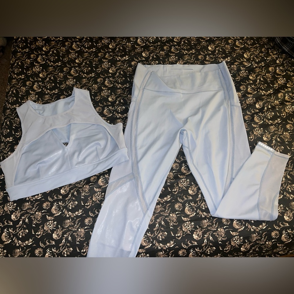 💕Buffbunny Storm Leggings & Sports Bra Mist